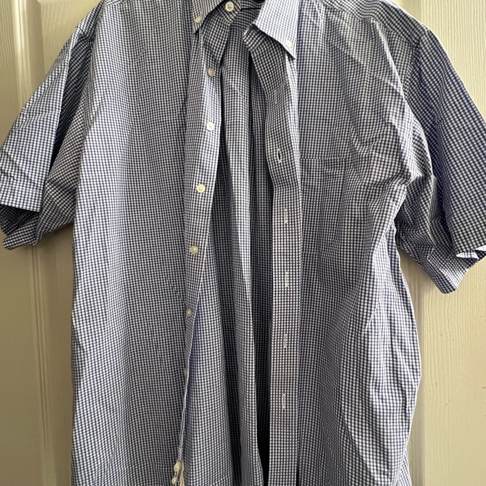 Men's Blue Checkered Shirt